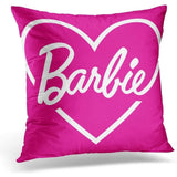 Love Barbie Pink Heart Vintage Pillow Case
