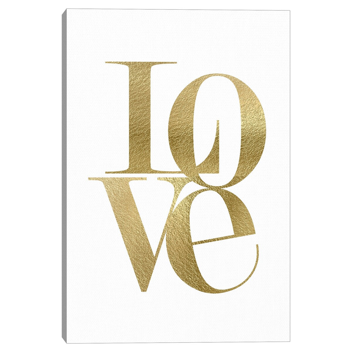 Love Stack Gold by Nikki Chu Canvas Art Print