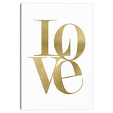 Love Stack Gold by Nikki Chu Canvas Art Print