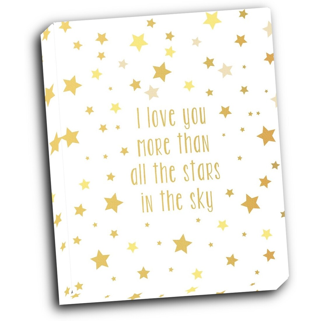 Love You More 16x20 Gallery Wrapped Stretched Canvas