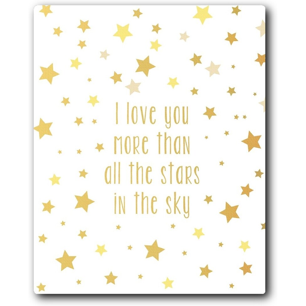 Love You More 16x20 Gallery Wrapped Stretched Canvas