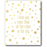 Love You More 16x20 Gallery Wrapped Stretched Canvas