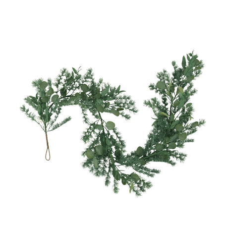 Loveren 5.5' Eucalyptus and Fir Artificial Garland by Christopher Knight Home - Green
