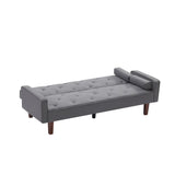 Loveseat Convertible Sofa Bed, Living Room Accent Sofa, Pillow Back Sofa