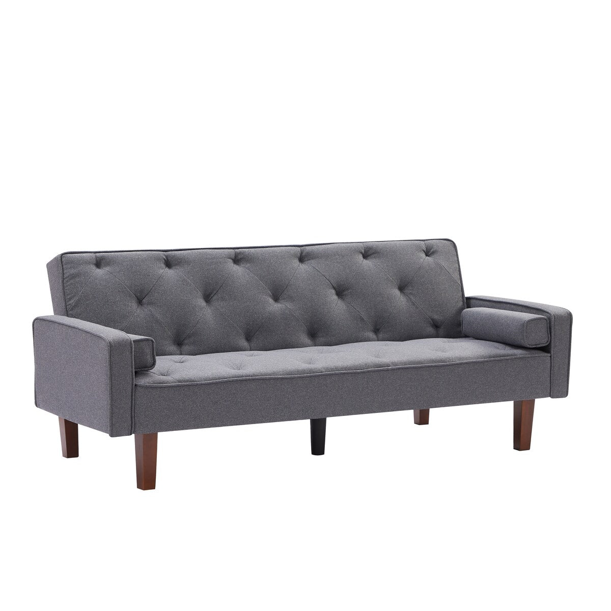 Loveseat Convertible Sofa Bed, Living Room Accent Sofa, Pillow Back Sofa