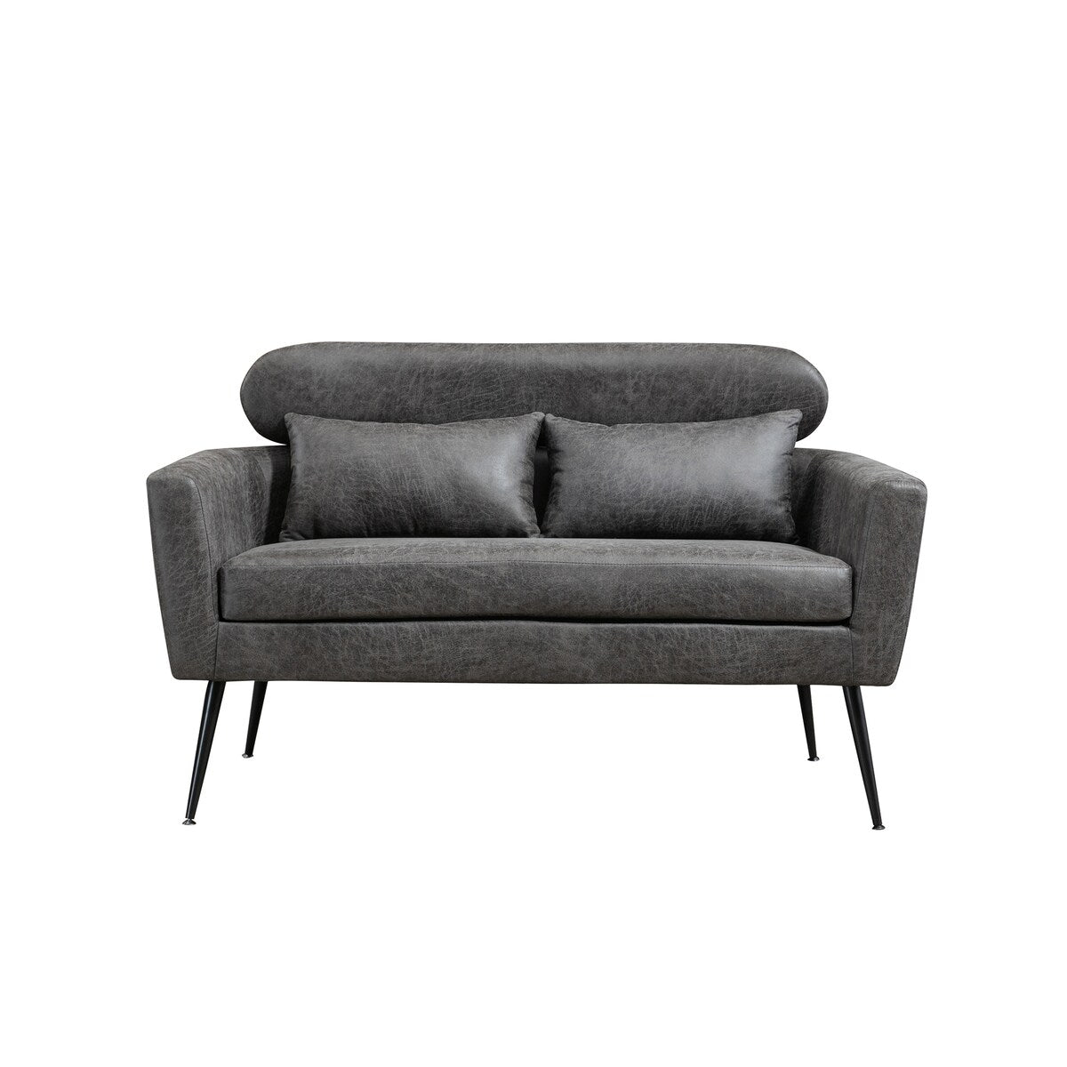 Loveseat Small Sofa Small Mini Room Bronzing Suede Couch Two-seater Armchairs