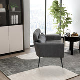 Loveseat Small Sofa Small Mini Room Bronzing Suede Couch Two-seater Armchairs