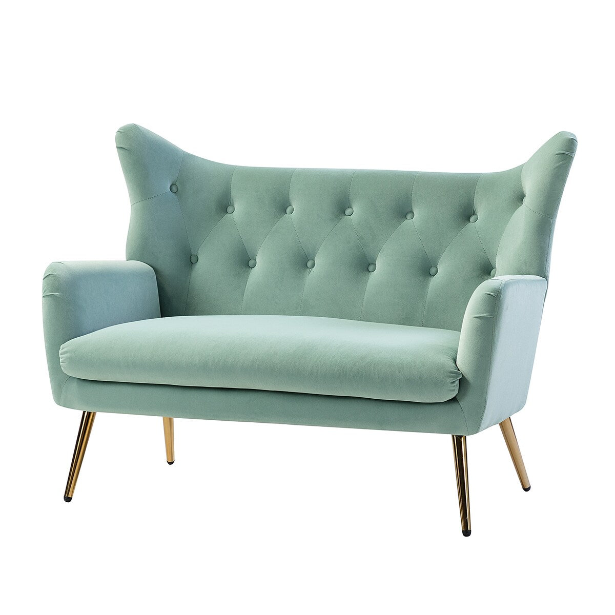 Loveseat with Tufted Wingback