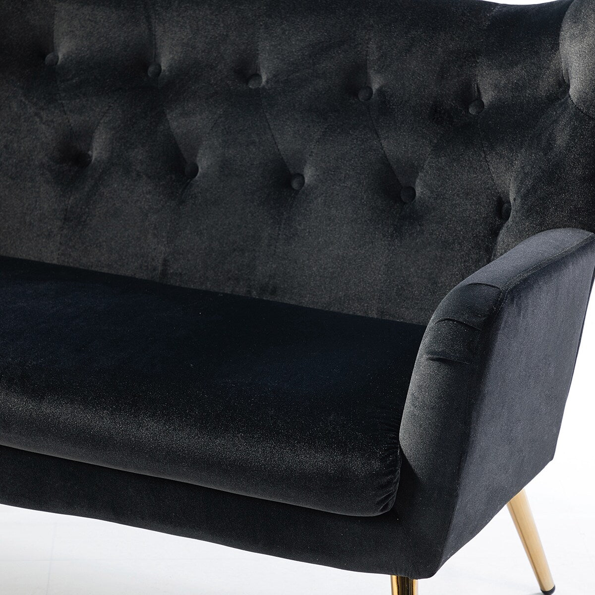 Loveseat with Tufted Wingback