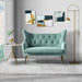 Loveseat with Tufted Wingback