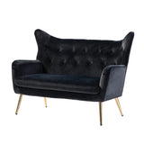 Loveseat with Tufted Wingback