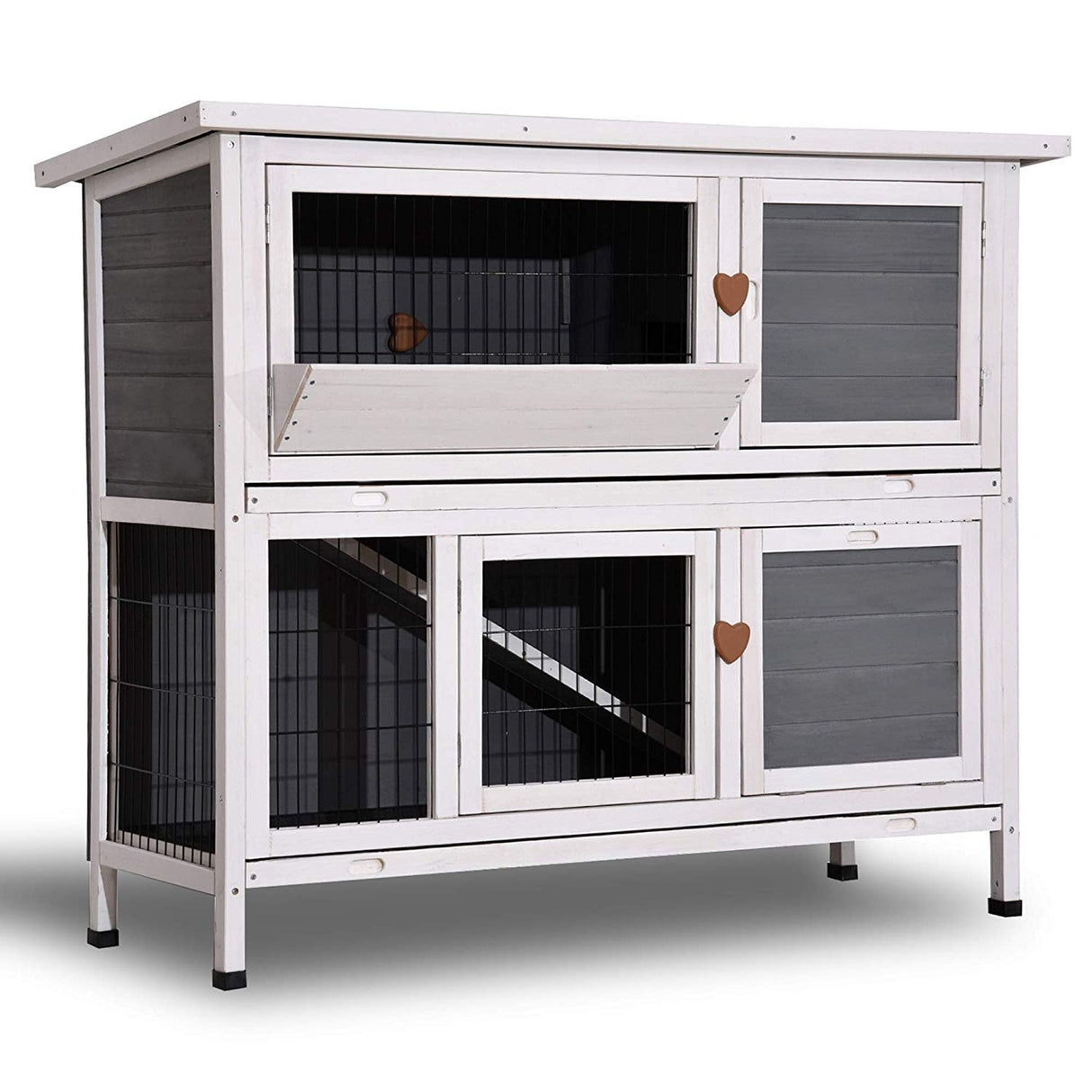 Lovupet Rabbit Hutch Cage with Pull Out Tray, Solid Wood 0323