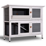 Lovupet Rabbit Hutch Cage with Pull Out Tray, Solid Wood 0323