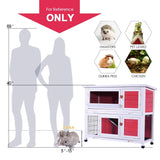 Lovupet Rabbit Hutch Cage with Pull Out Tray, Solid Wood 0323