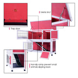 Lovupet Rabbit Hutch Cage with Pull Out Tray, Solid Wood 0323