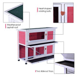 Lovupet Rabbit Hutch Cage with Pull Out Tray, Solid Wood 0323