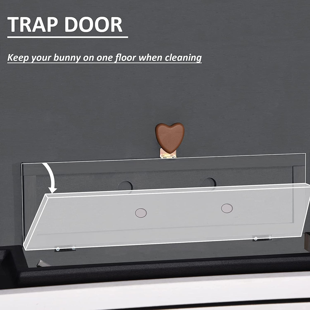 Lovupet Rabbit Hutch Cage with Pull Out Tray, Solid Wood 0323