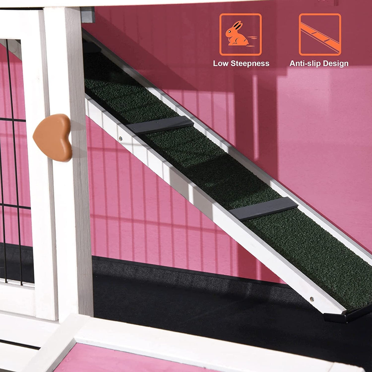 Lovupet Rabbit Hutch Cage with Pull Out Tray, Solid Wood 0323