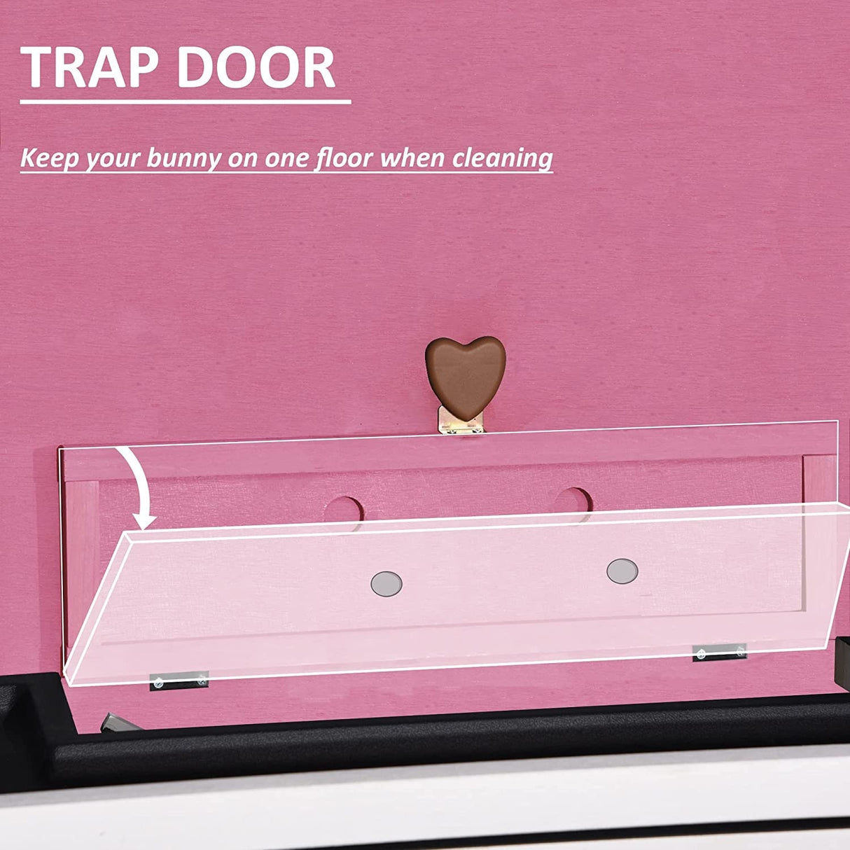 Lovupet Rabbit Hutch Cage with Pull Out Tray, Solid Wood 0323