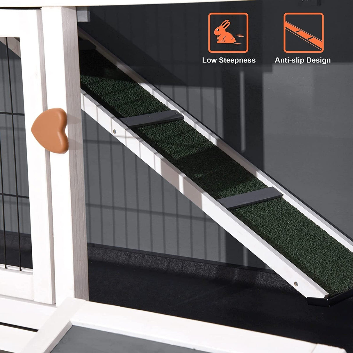 Lovupet Rabbit Hutch Cage with Pull Out Tray, Solid Wood 0323