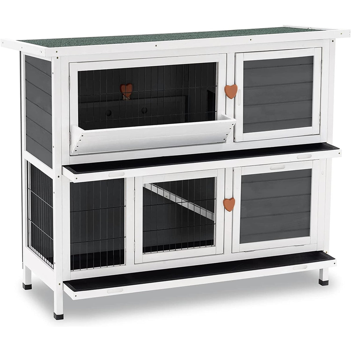 Lovupet Rabbit Hutch Cage with Pull Out Tray, Solid Wood 0323