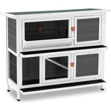 Lovupet Rabbit Hutch Cage with Pull Out Tray, Solid Wood 0323