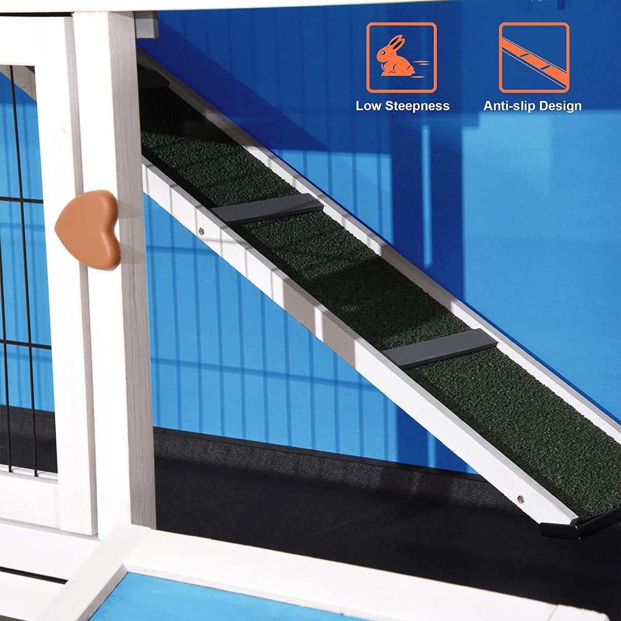 Lovupet Rabbit Hutch Cage with Pull Out Tray, Solid Wood 0323