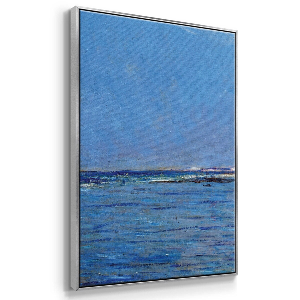 Low Tide at Pourville 02, 1882 - Multi Piece Framed Canvas