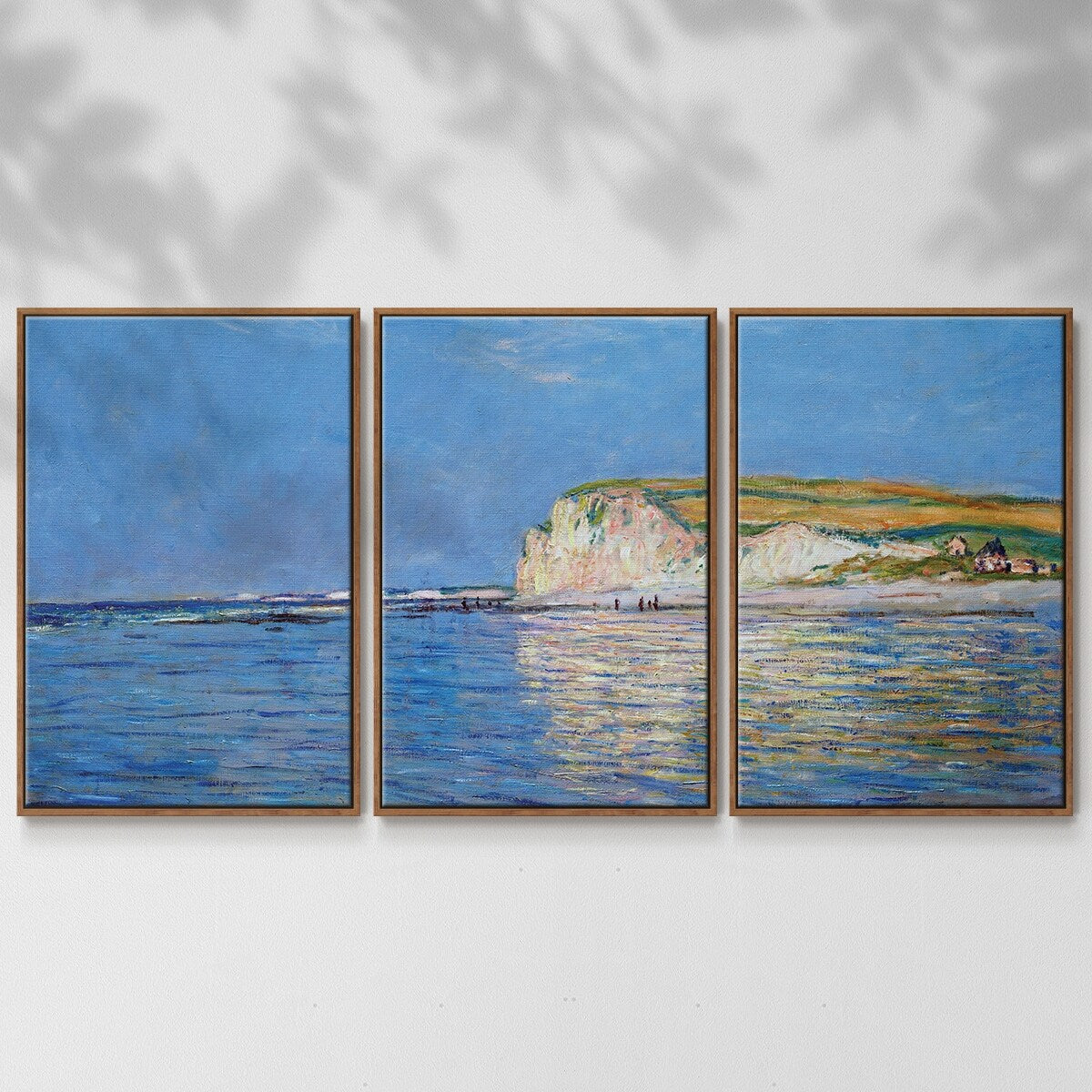 Low Tide at Pourville 02, 1882 - Multi Piece Framed Canvas