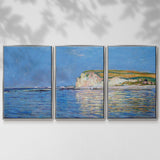 Low Tide at Pourville 02, 1882 - Multi Piece Framed Canvas
