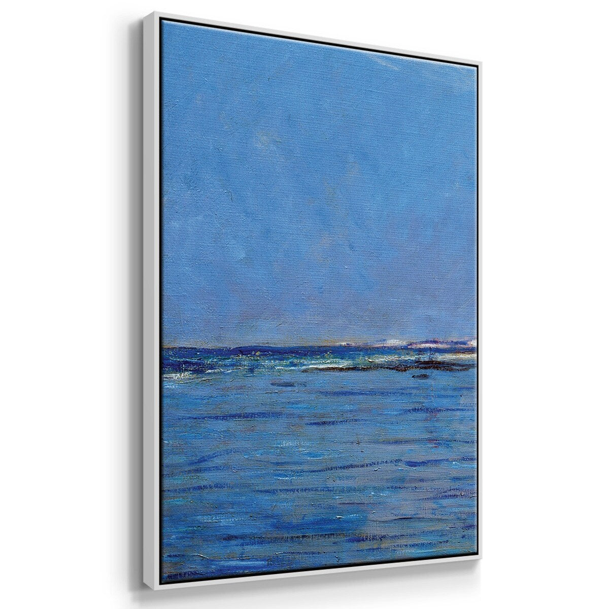 Low Tide at Pourville 02, 1882 - Multi Piece Framed Canvas