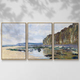 Low Tide at Varengeville, 1882 - Multi Piece Framed Canvas