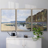 Low Tide at Varengeville, 1882 - Multi Piece Framed Canvas