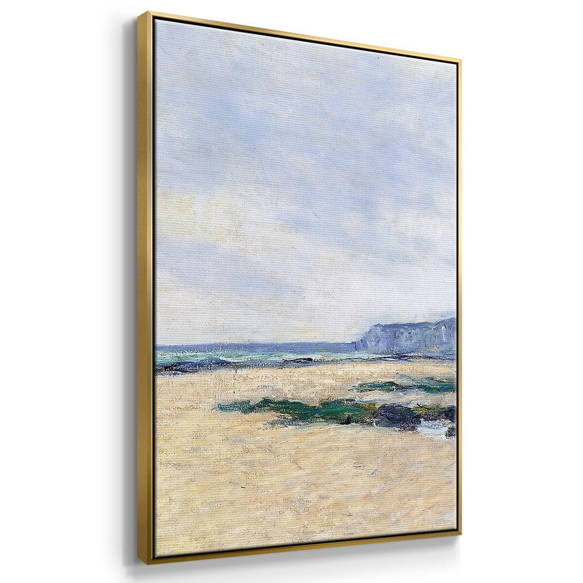 Low Tide at Varengeville, 1882 - Multi Piece Framed Canvas