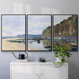 Low Tide at Varengeville, 1882 - Multi Piece Framed Canvas