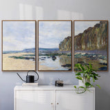 Low Tide at Varengeville, 1882 - Multi Piece Framed Canvas
