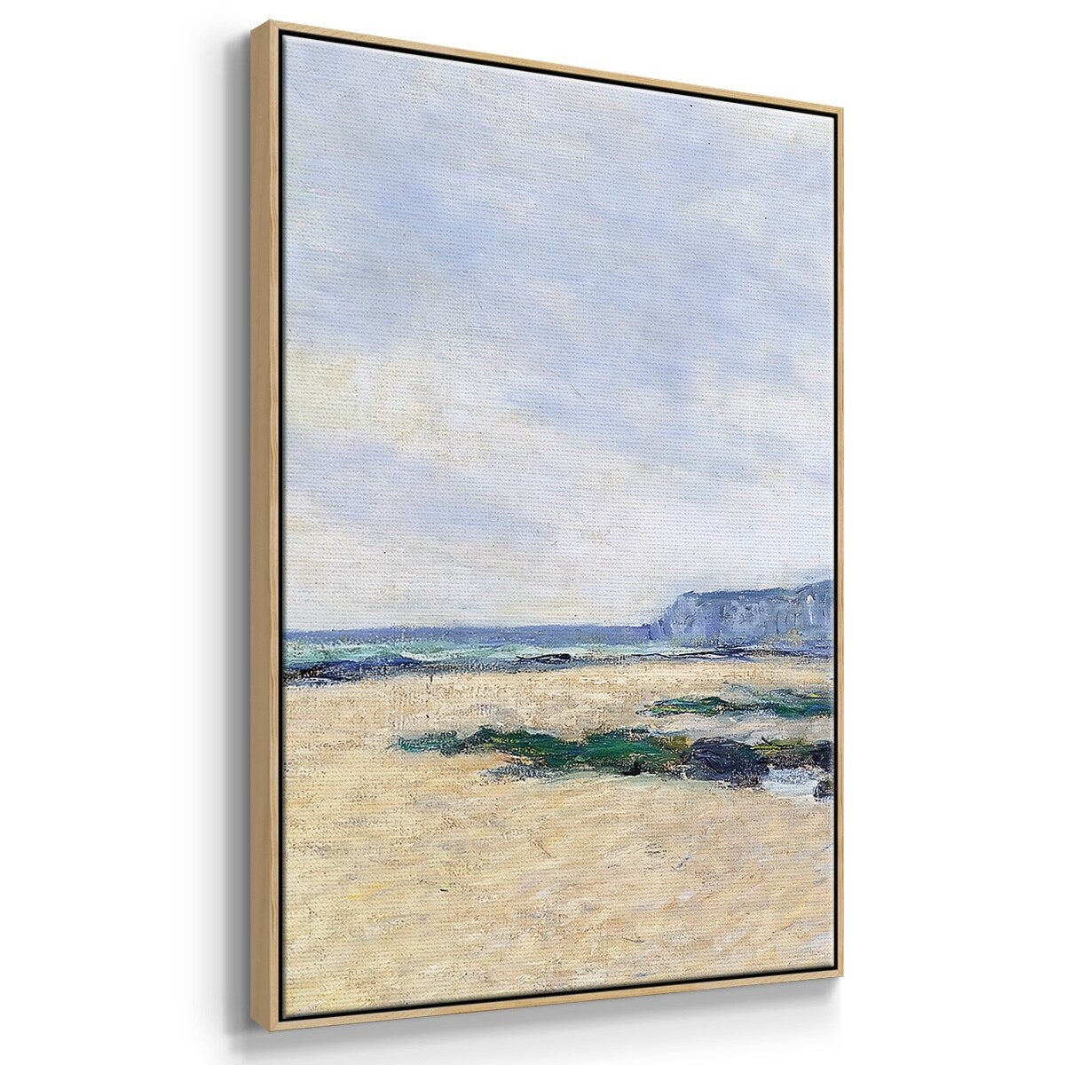 Low Tide at Varengeville, 1882 - Multi Piece Framed Canvas