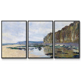 Low Tide at Varengeville, 1882 - Multi Piece Framed Canvas