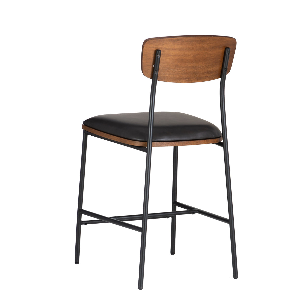 Lowrey Metal Faux Leather 25-Inch Counter Stool