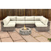 Lsi 4 Person Seating Group With Firepit And Sunbrella Cushions