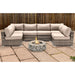 Lsi 4 Person Seating Group With Firepit And Sunbrella Cushions