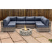 Lsi 4 Person Seating Group With Firepit And Sunbrella Cushions