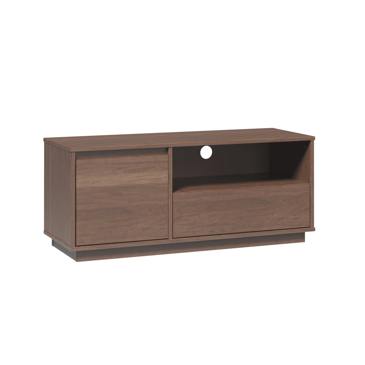 Lucas Mid Century Walnut Media Console TV Stand