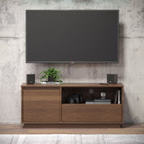 Lucas Mid Century Walnut Media Console TV Stand