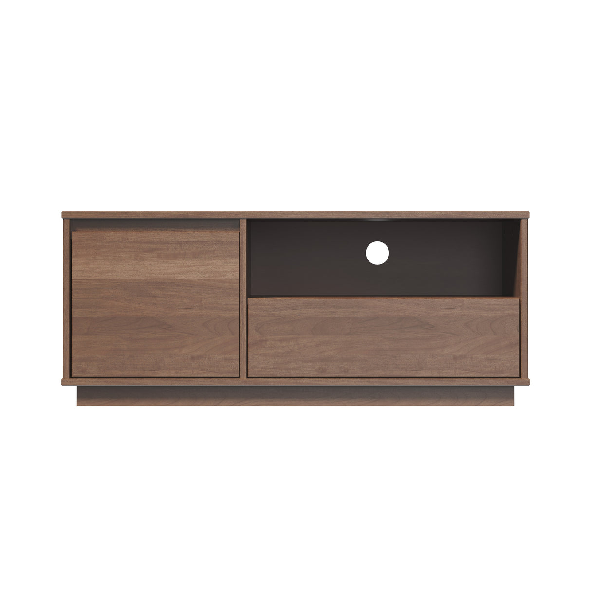 Lucas Mid Century Walnut Media Console TV Stand