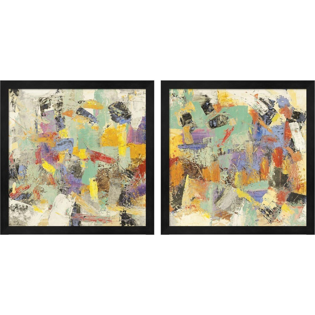 Lucas 'Rivoluzione Colorata' Framed Art (Set of 2)