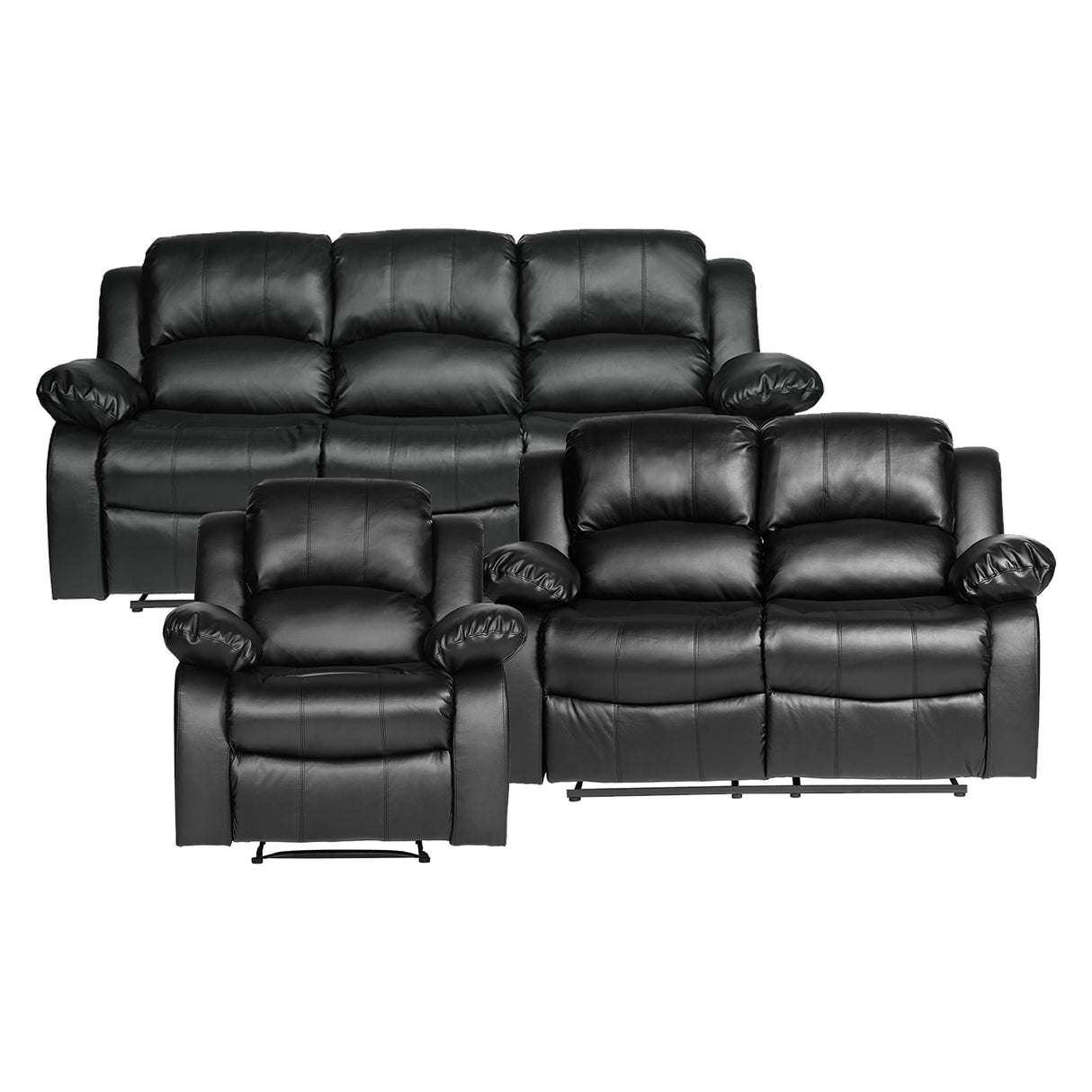 Lucca 3-Piece Reclining Living Room Set