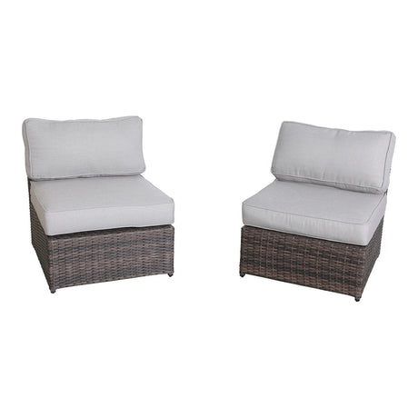 Lucca Brown Wicker 6-piece Sectional Set by Living Source International