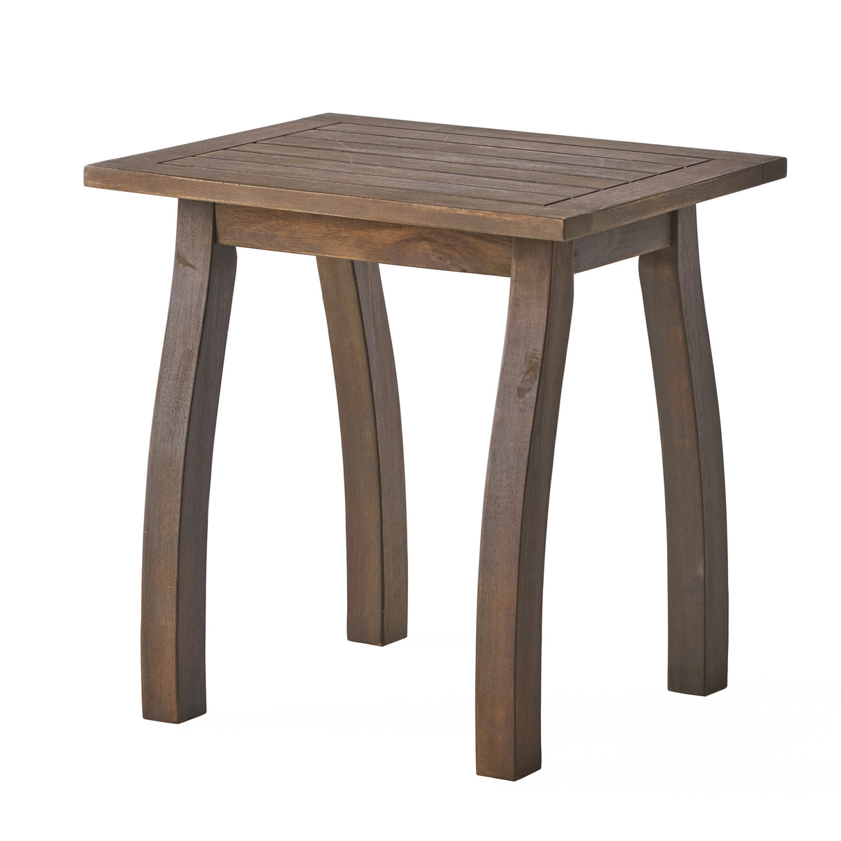 Lucca Outdoor Acacia Wood Side Table by Christopher Knight Home