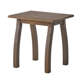 Lucca Outdoor Acacia Wood Side Table by Christopher Knight Home
